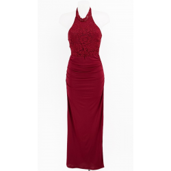Vestido encaje combi